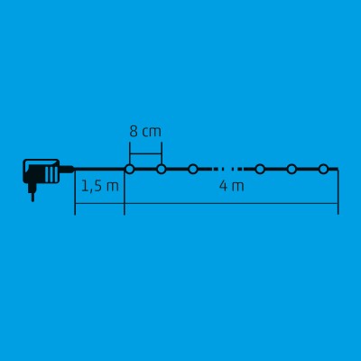 LED-es gömb fényfüzér - KII 50B/M